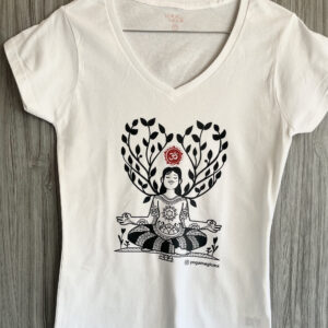 Playera basica cuello V "#Coleccion SHAKTI" - Imagen 2