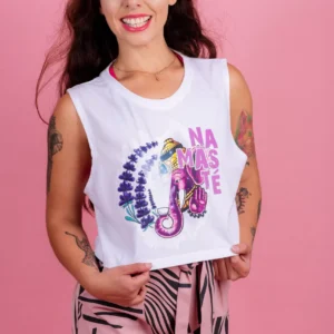 TOP 50/50 DAMA CARDIGAN BLANCO