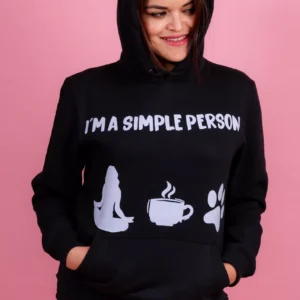 Sudadera larga "I´m a simple person" - Imagen 2