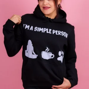 Sudadera larga "I´m a simple person"