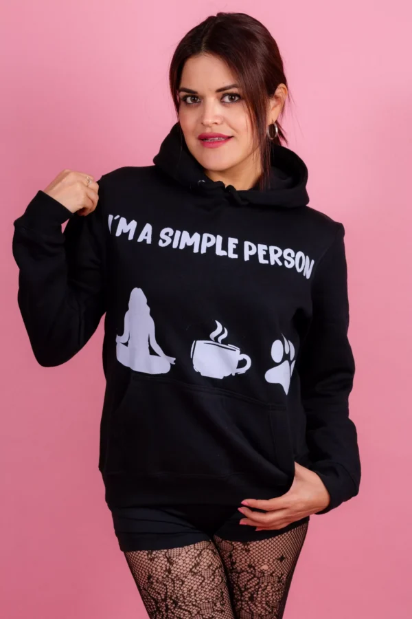 Sudadera larga "I´m a simple person"